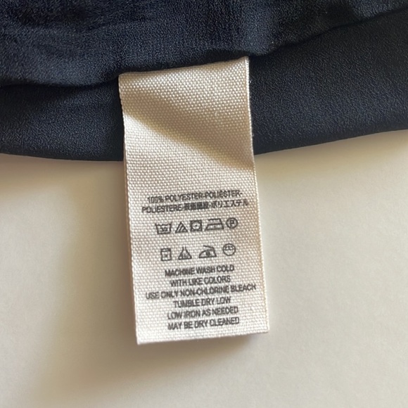 Free People Women's Pintucked Ruffled High Low Tunic,Black,V-Neck,Flowy,Size XS - Picture 7 of 11